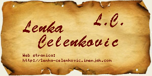 Lenka Čelenković vizit kartica